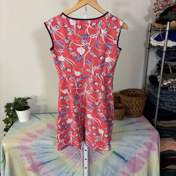 Draper James Coral Ponte A-Line Mini Dress with Cap Sleeves women’s XS floral - Picture 5 of 5